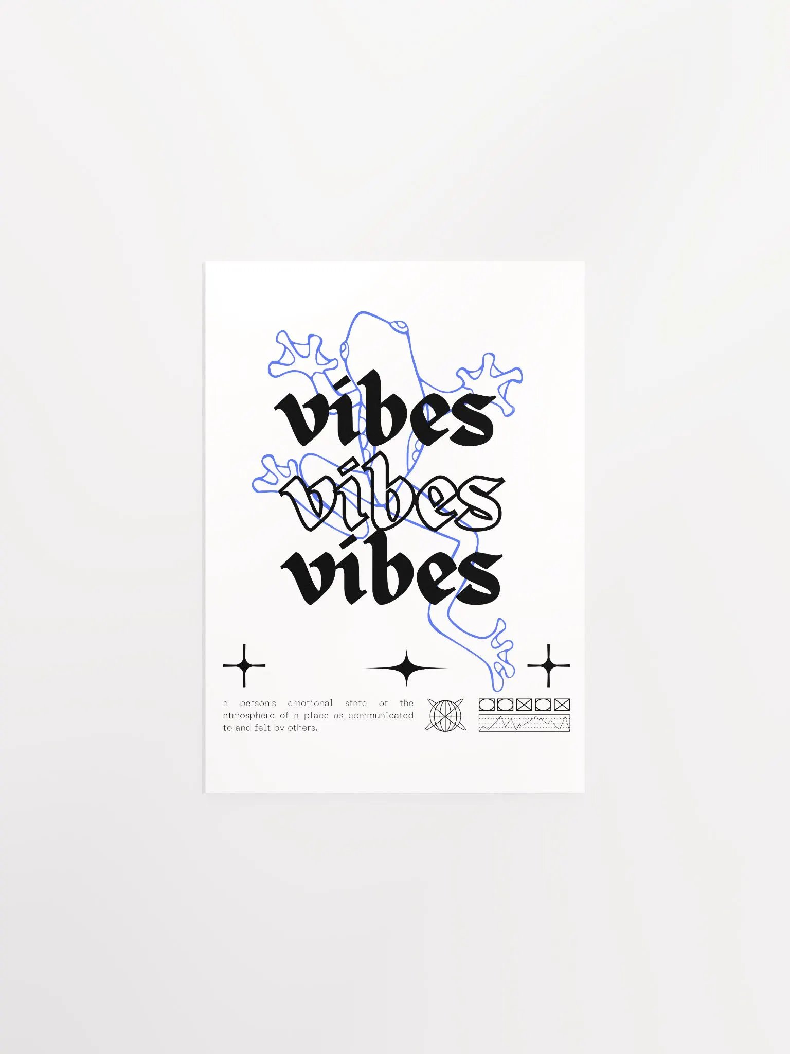 Vibes x3 Poster - not framed product image (1)