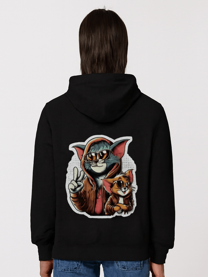 Cool Cat and Mouse Unisex Hoodie product image (1)