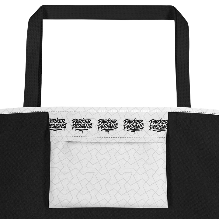Peace & Love White Tote Bag – Colorful Graffiti Style Shoulder Bag product image (2)
