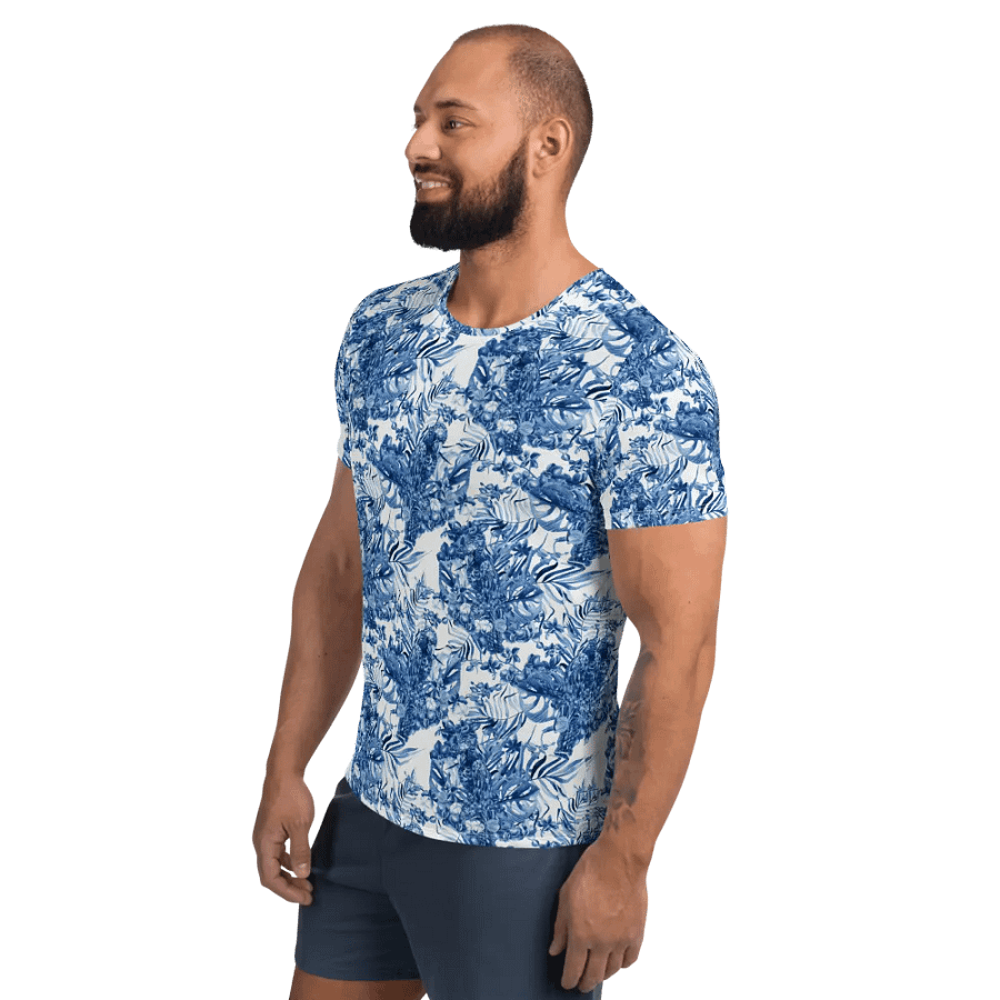 Azure Jungle | Men´s Athletic T-Shirt product image (3)