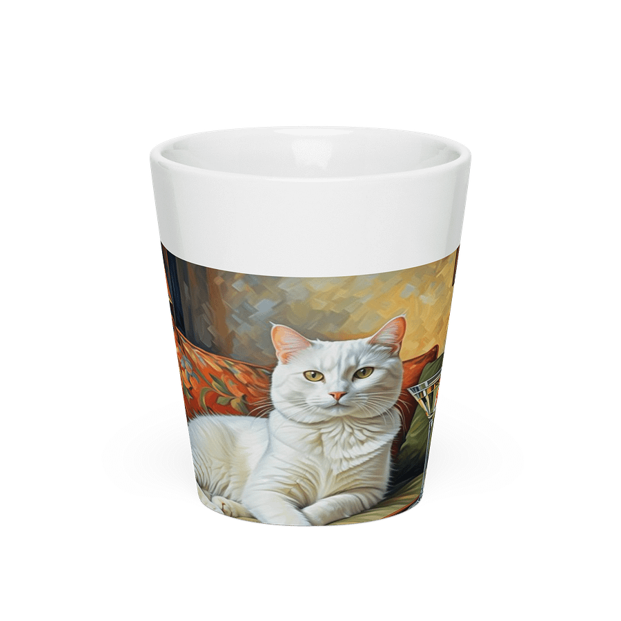 CLASSEY CAT ON COUCH NEXT TO MARTINI product image (3)