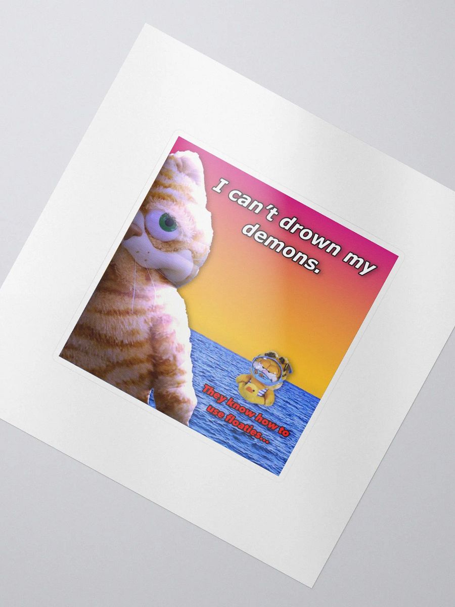 I can't drown my demons sticker product image (2)
