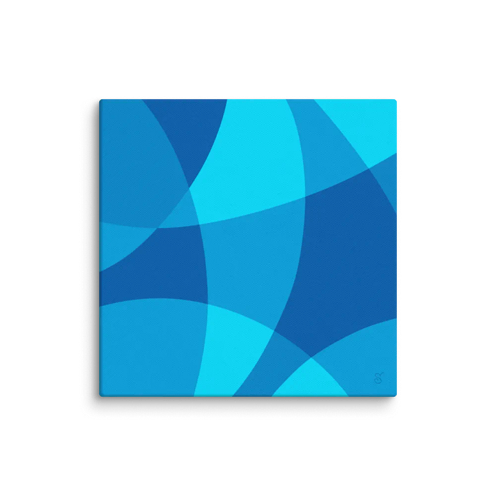 Azure Elegance Canvas - Abstract Composition No. 6 product image (1)