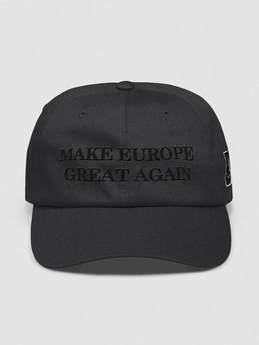 make europe great again hat/cap black on black (MEGA eu/acc official) - 100% cotton product image (1)
