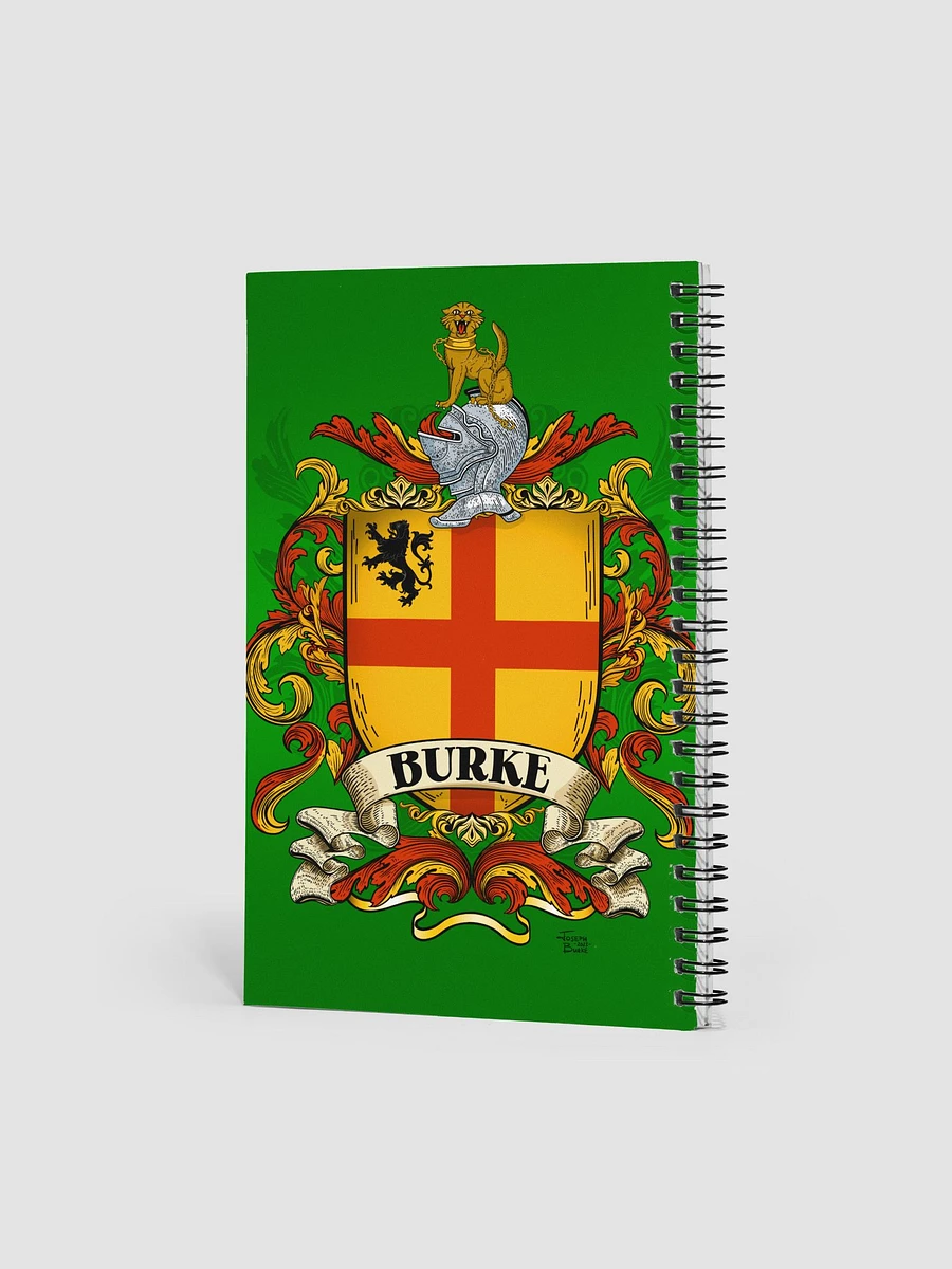 The Burke Family Coat of Arms Crest Notebook product image (2)