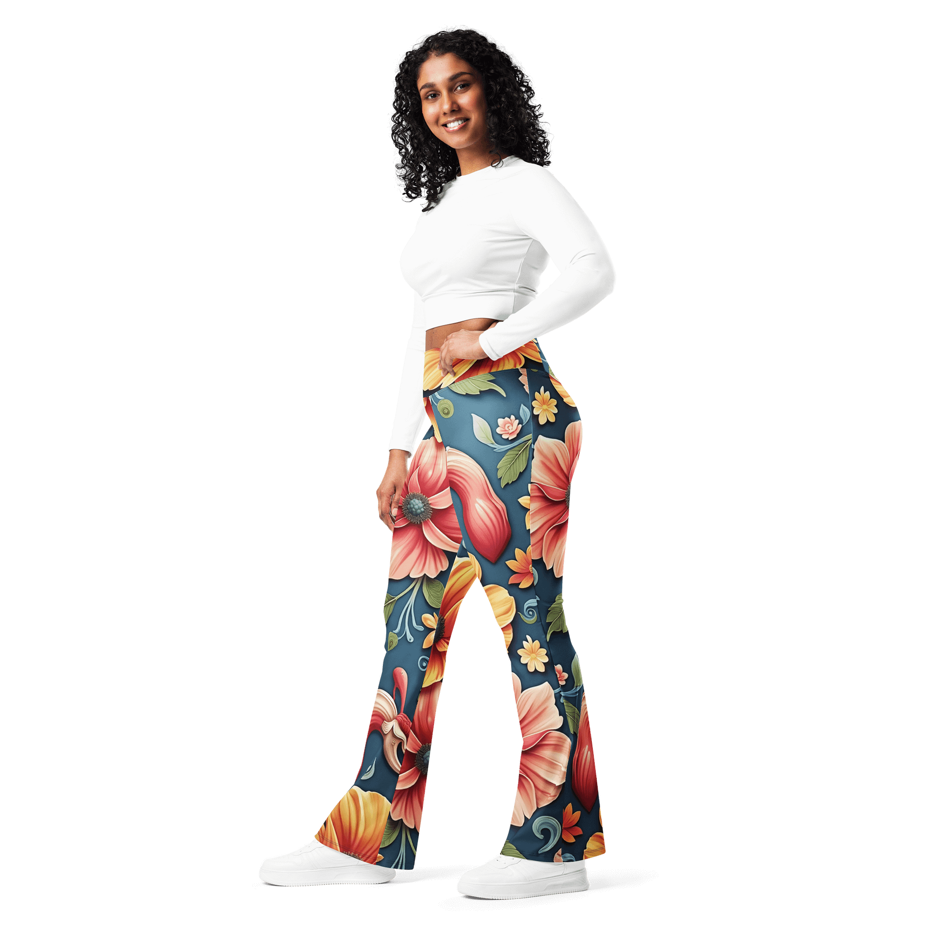 Barry Grady 'Floral Fiesta' Flare Leggings product image (11)