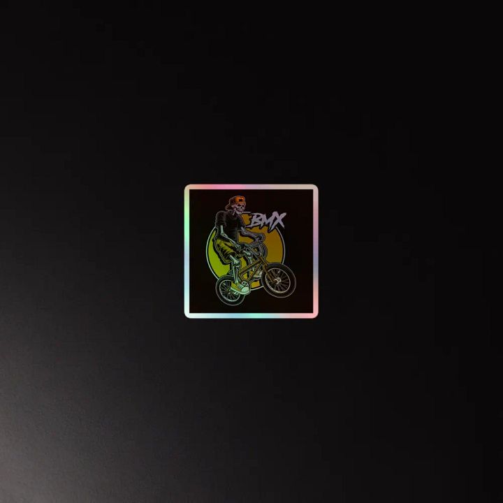 Skeleton BMX Holographic Sticker Sheet product image (4)
