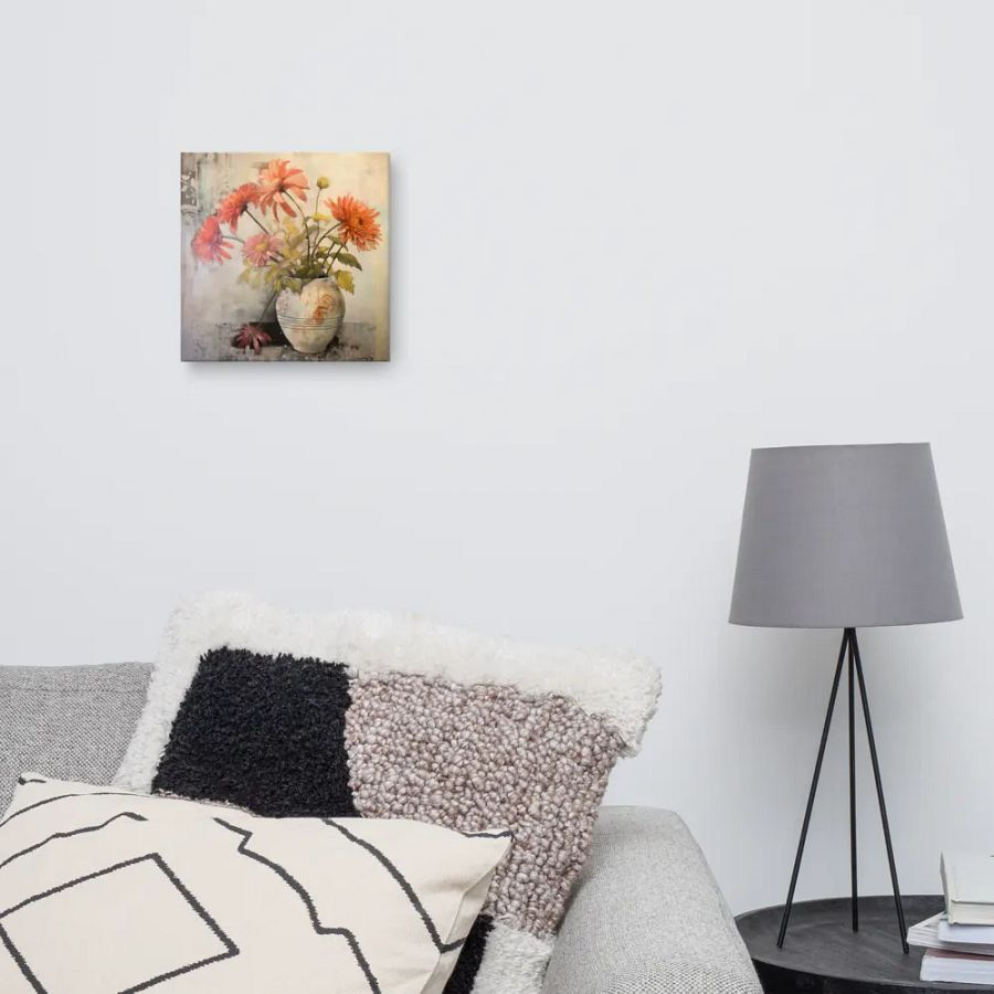 Art2401-30 Vase Flowers Still Life - Canvas Print - sm product image (7)