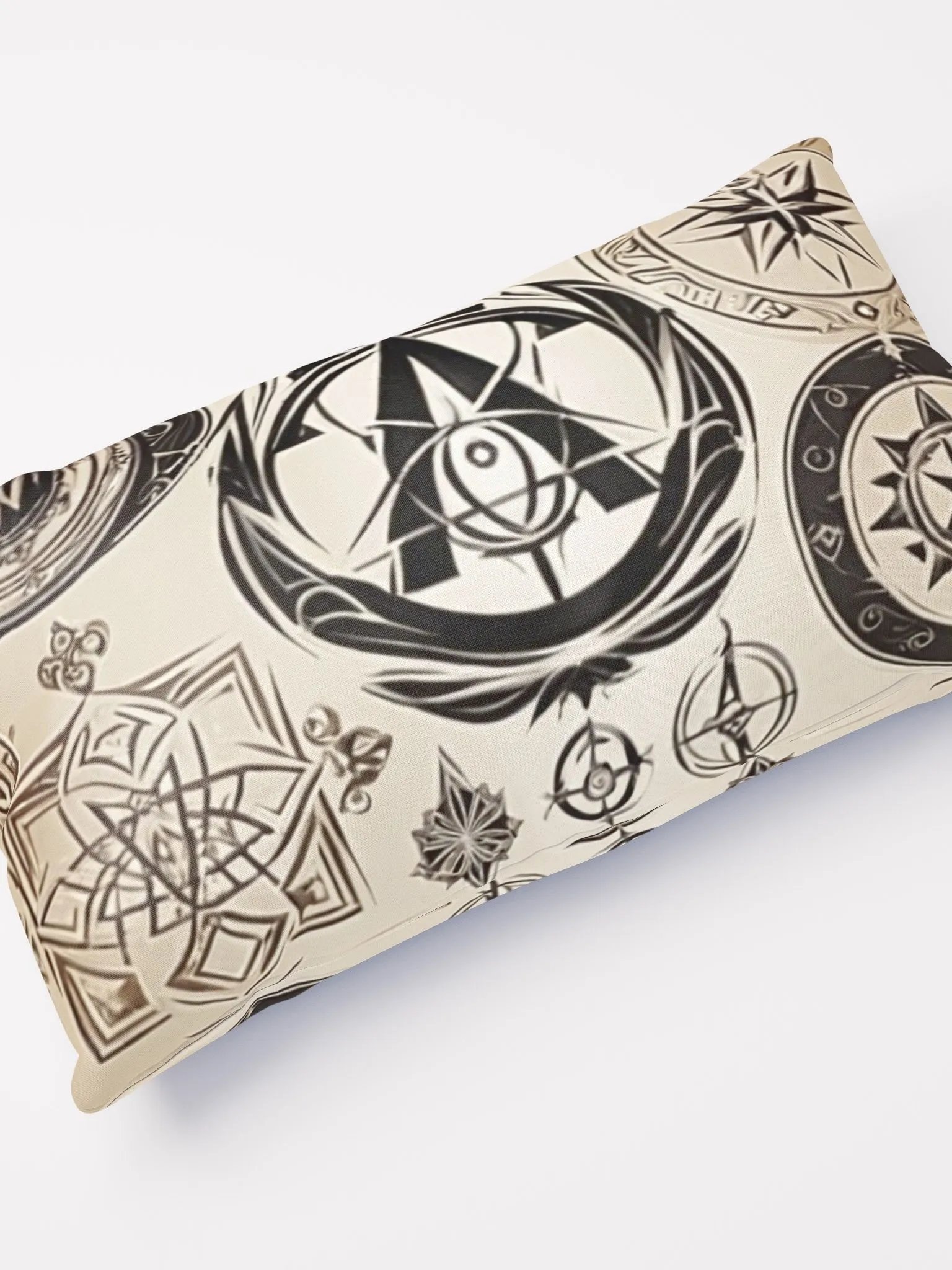 Brown and Cream Symbology Cushion product image (12)