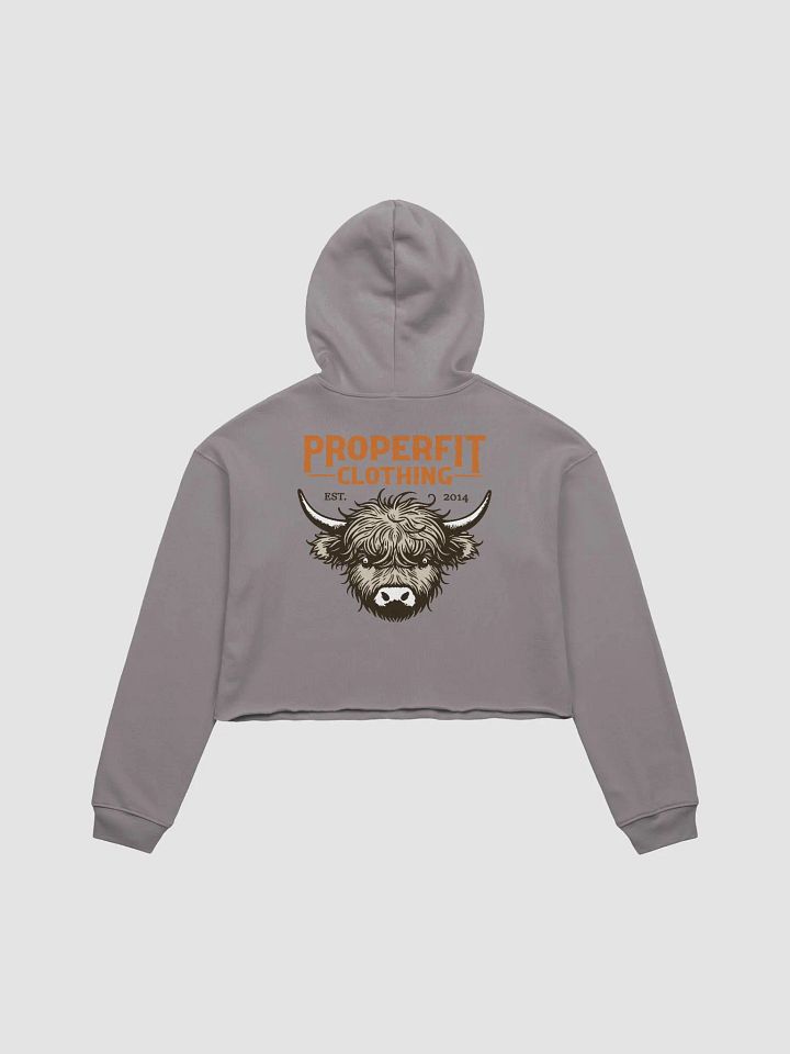 Highland Cow Fleece Crop Hoodie product image (13)