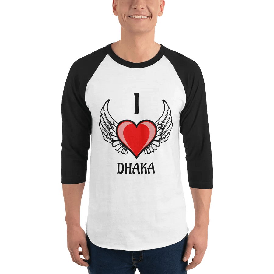Dhaka Glossy Heart Raglan Tee product image (3)