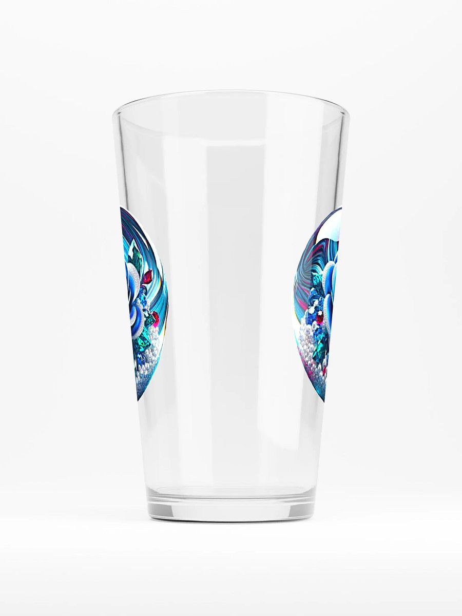 Blue Rose Marble Pint Glass product image (1)