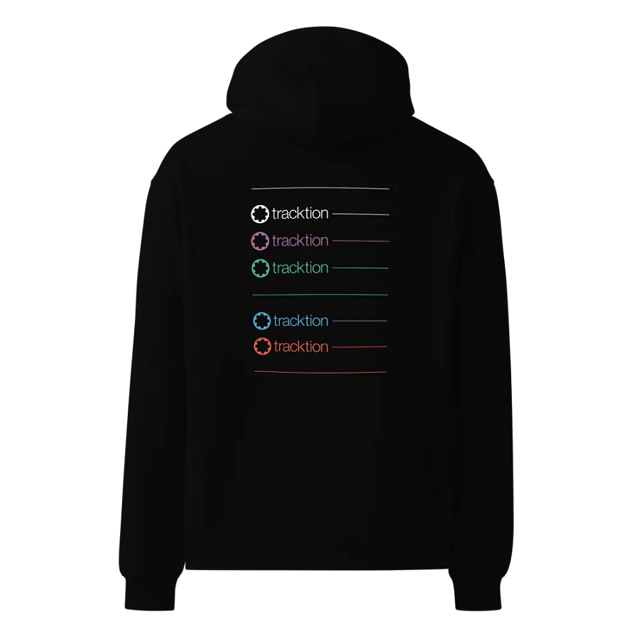 Tracktion Piano Premium Oversized Hoodie - back product image (2)