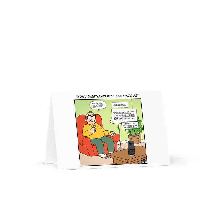 "How advertising will seep into AI" card product image (1)