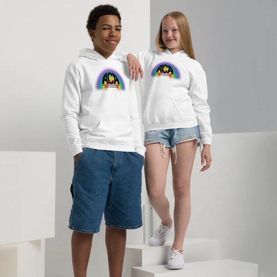 Youth Hoodie - The Atheist Community of Austin Rainbow product image (3)