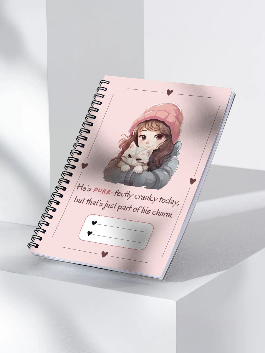 Purrfectly Charmed Pink Notebook product image (4)