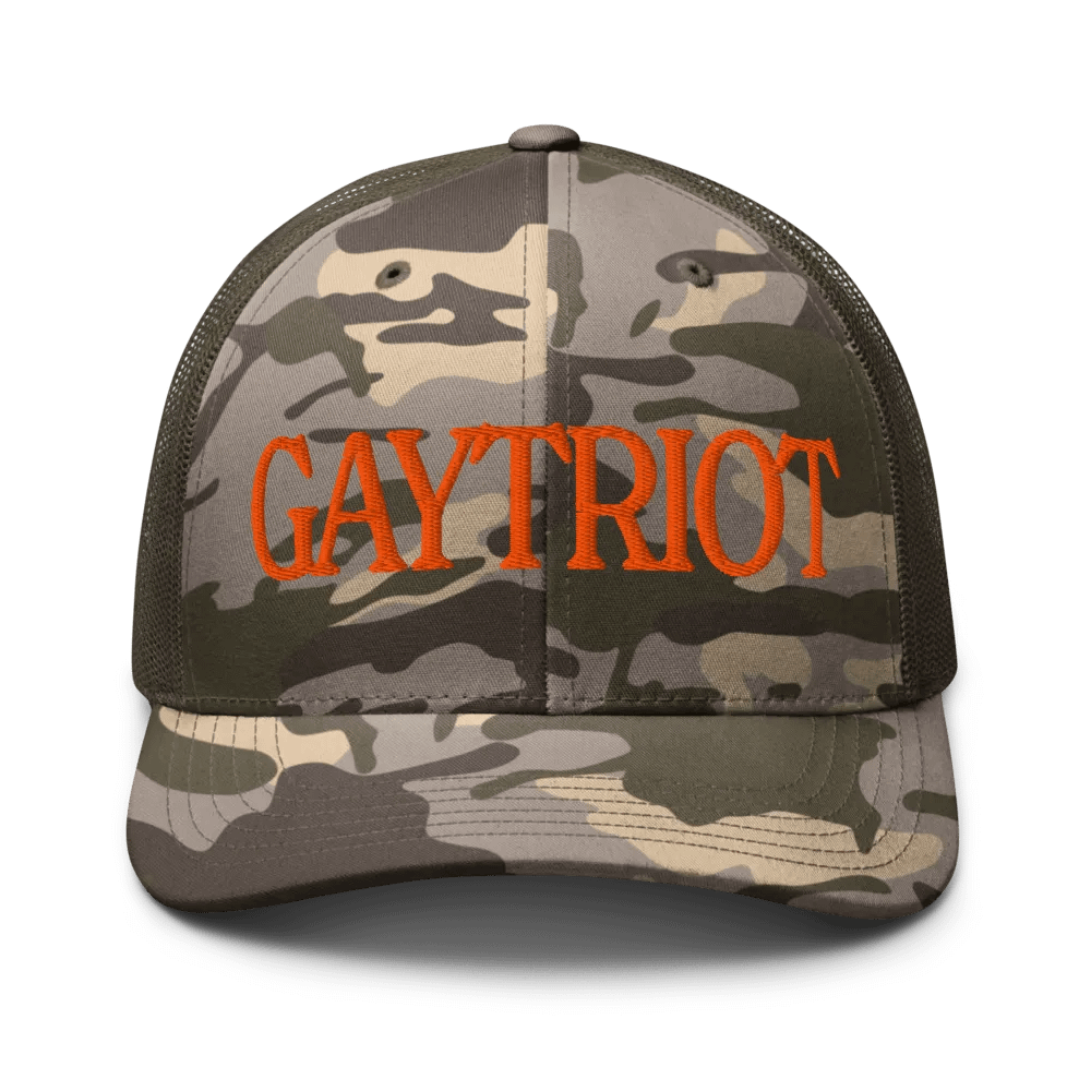 Gaytriot Camo Trucker Hat product image (1)