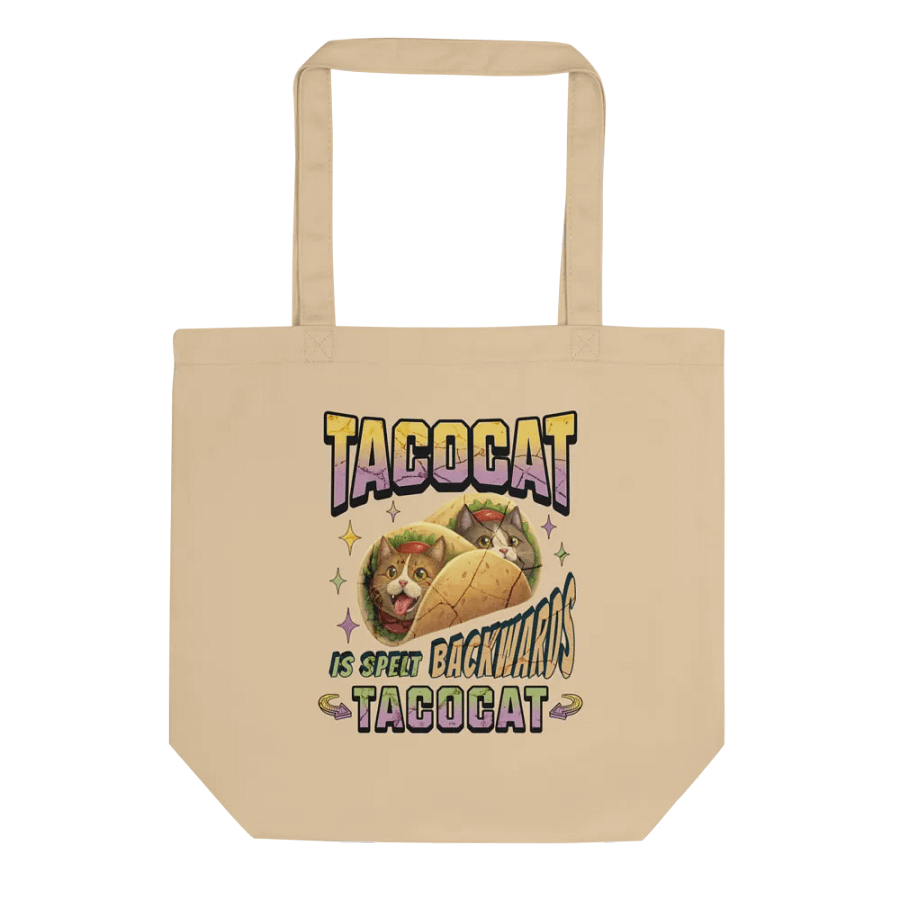TACOCAT Tote: Playful Palindrome product image (1)