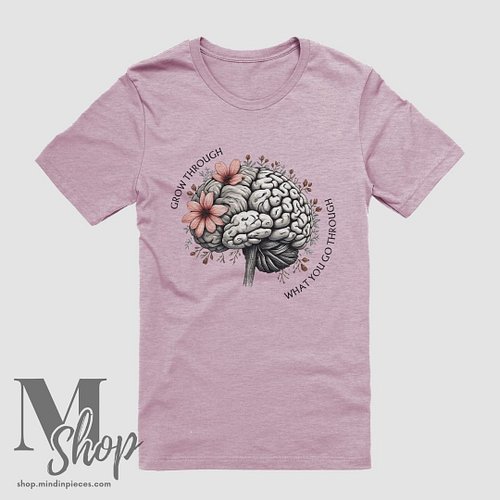 With a blooming brain design and the empowering words 