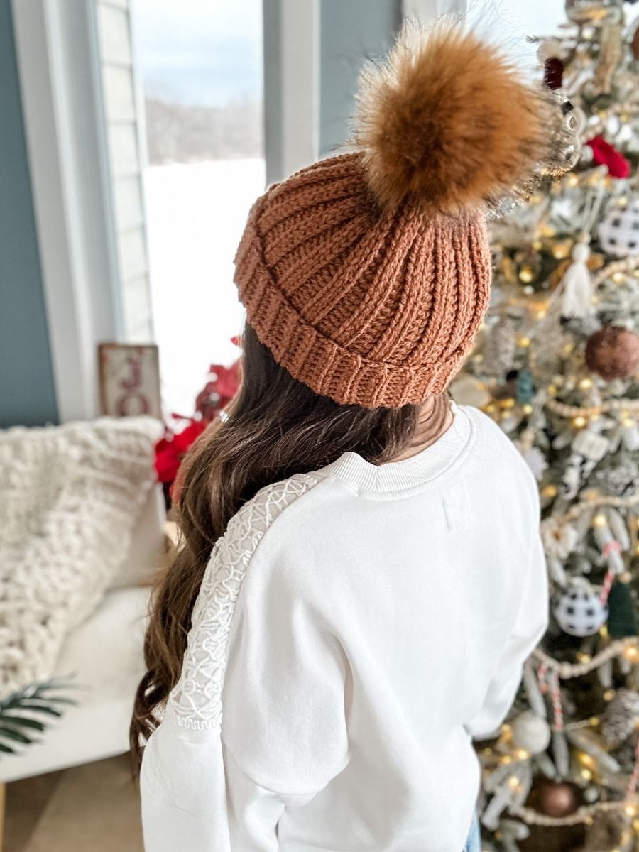 Chunky Ribbed Hat Crochet Pattern product image (4)