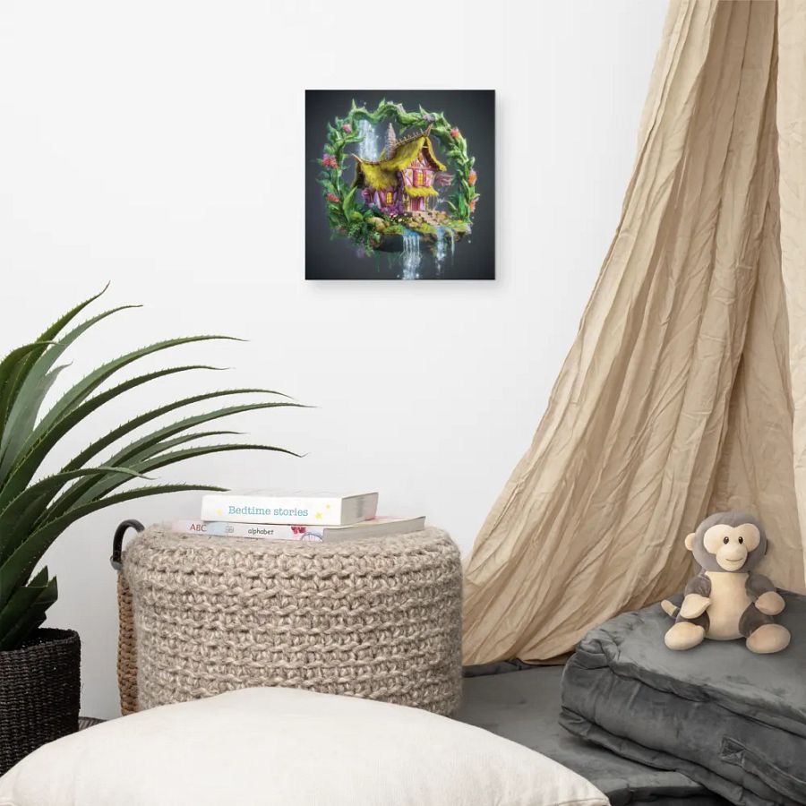Watercolour Fairy House Art - v15 product image (7)