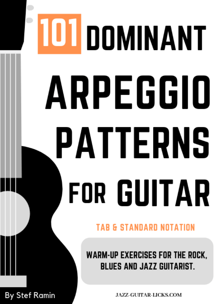 101 Dominant Arpeggio Patterns For Guitarists - Printable PDF Method product image (1)