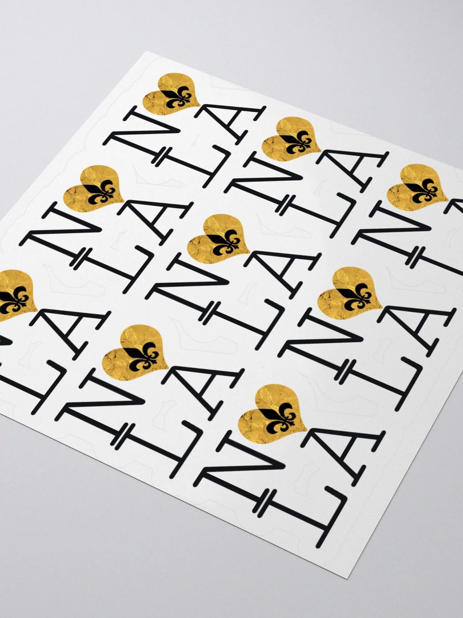 I LOVE NOLA **LEGACY STICKER** (GOLD WRAP HEART) product image (3)