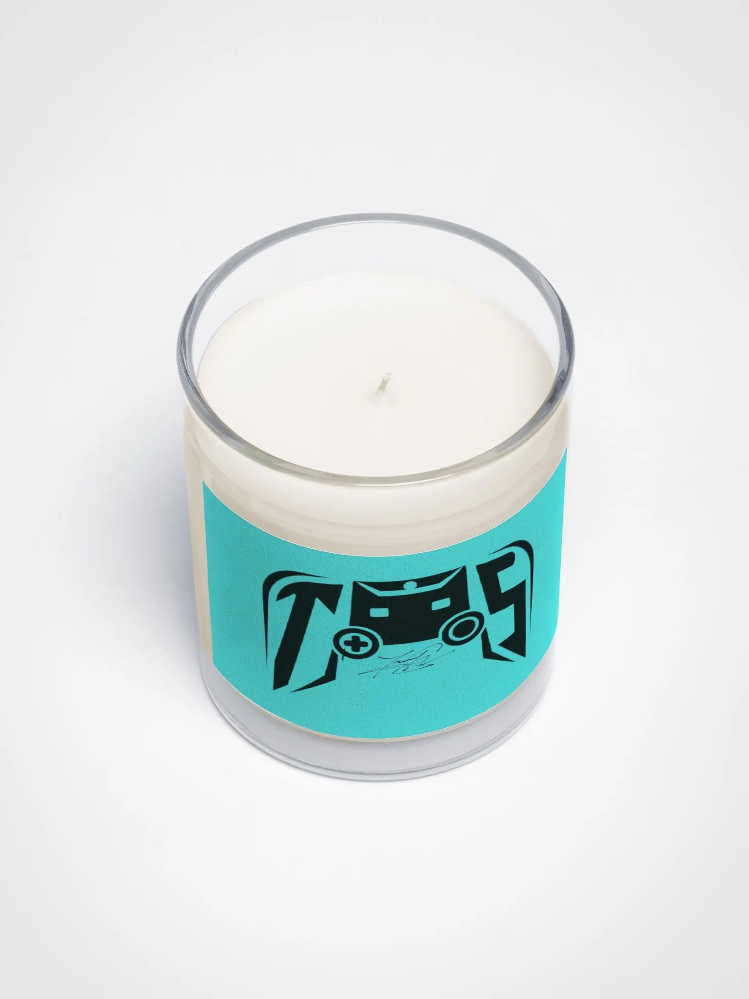 Signature Logo Soy Wax Candle (Cyan) product image (3)