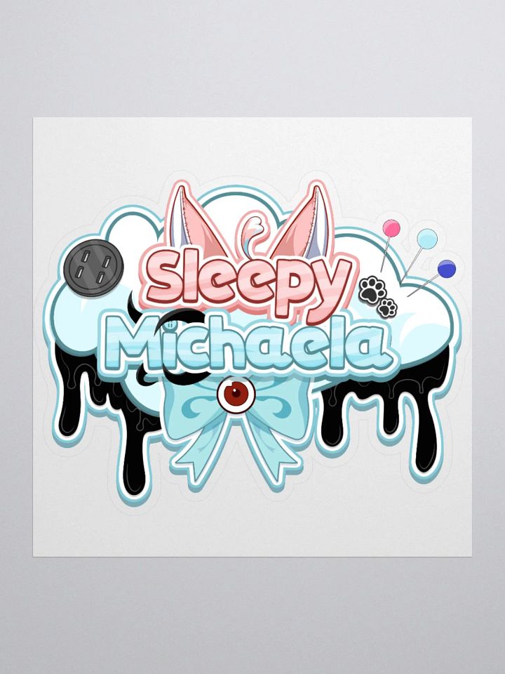 Sleepy Michaela VTuber Logo Sticker product image (1)