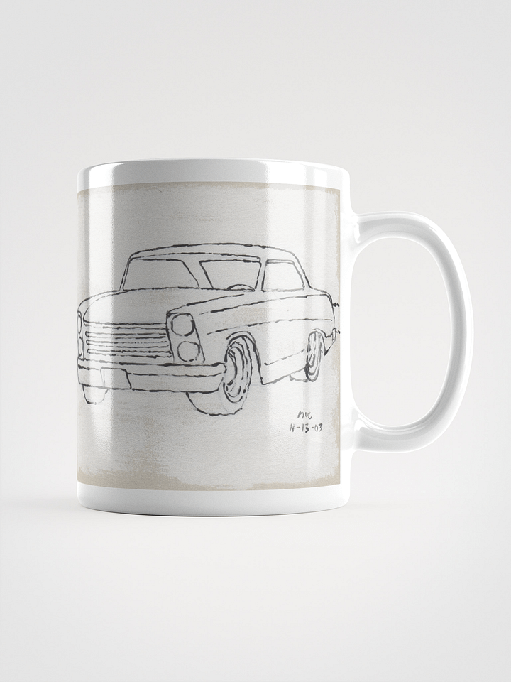 White Cars 1 & 2 on White Glossy Mug product image (1)