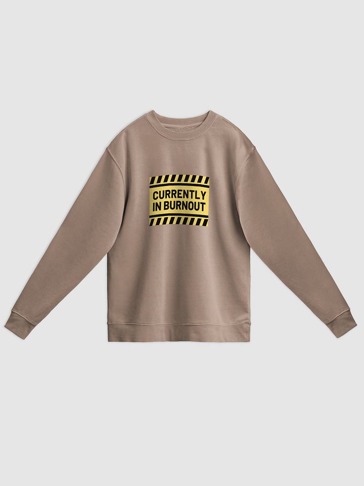 CURRENTLY IN BURNOUT printed pigment hoodie product image (1)