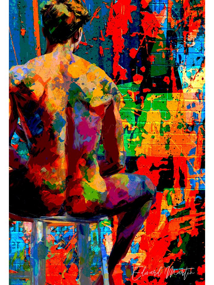 'The Painted Wall' by Edward Martin- Print product image (1)