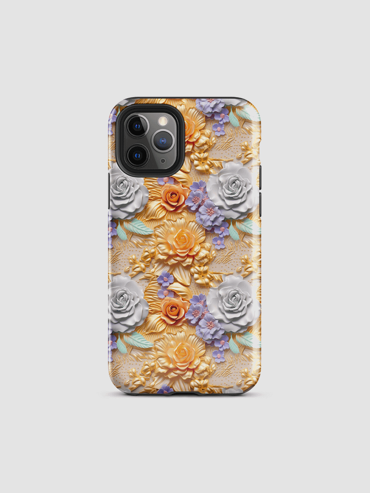 3D flowers Tough iPhone Case product image (2)