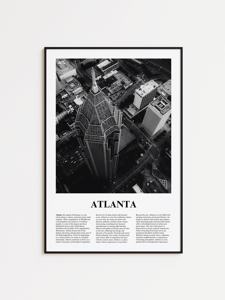 Atlanta 04 Newspaper Poster | Framed product image (1)