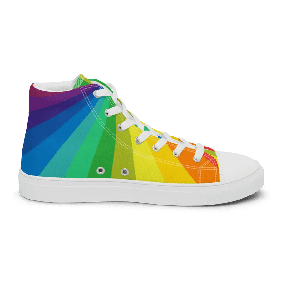 Men's Trippy Rainbow High Tops product image (9)