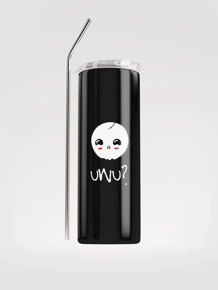 uWu Skull || Stainless Steel Tumbler || Black product image (1)