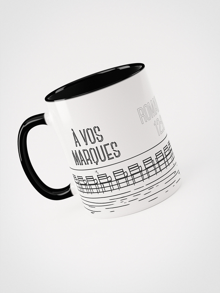 Mug “À VOS MARQUES” – Romains 12:8 (Édition Couleurs) product image (1)