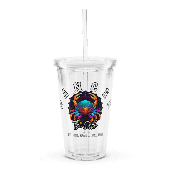 Cancer - Zodiac Double Wall Clear Plastic Tumbler product image (1)