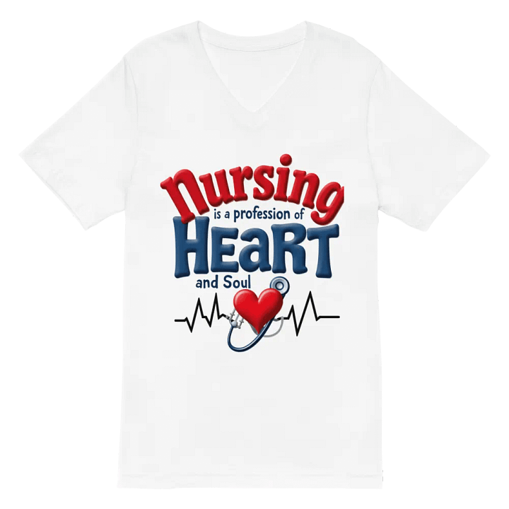 Heart and Soul Nursing V-Neck Tee product image (2)