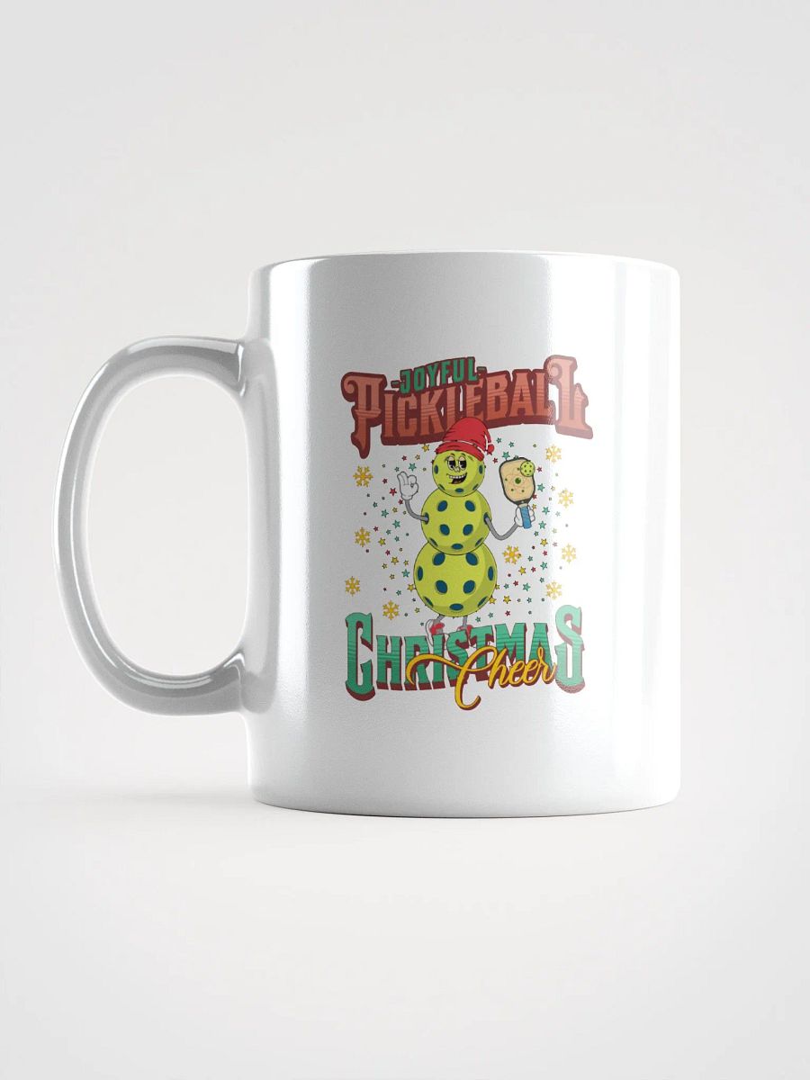 Joyful Pickleball Christmas Cheer Snowman Mug product image (1)