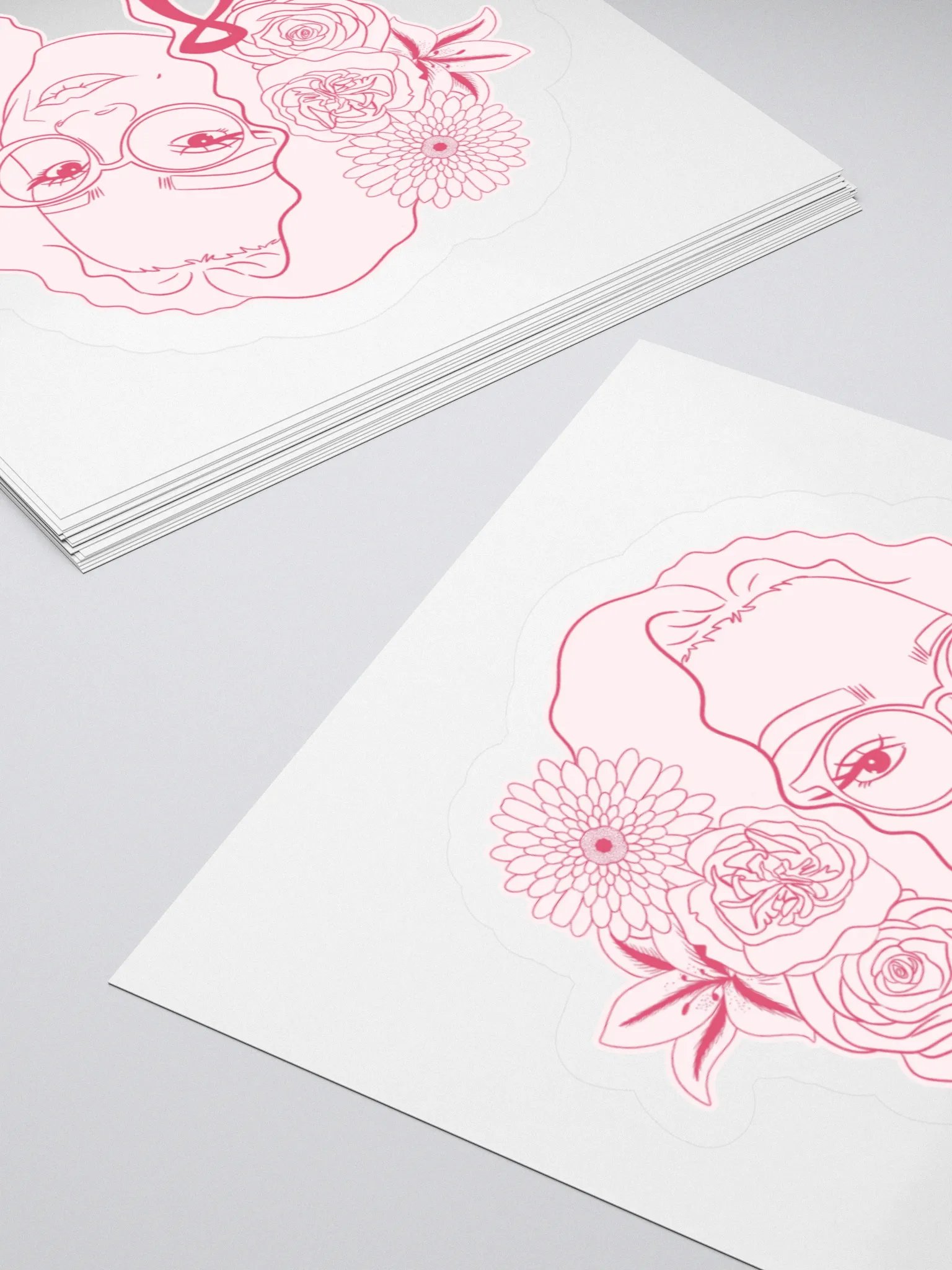 Floral Beauty Kiss Cut Stickers product image (10)