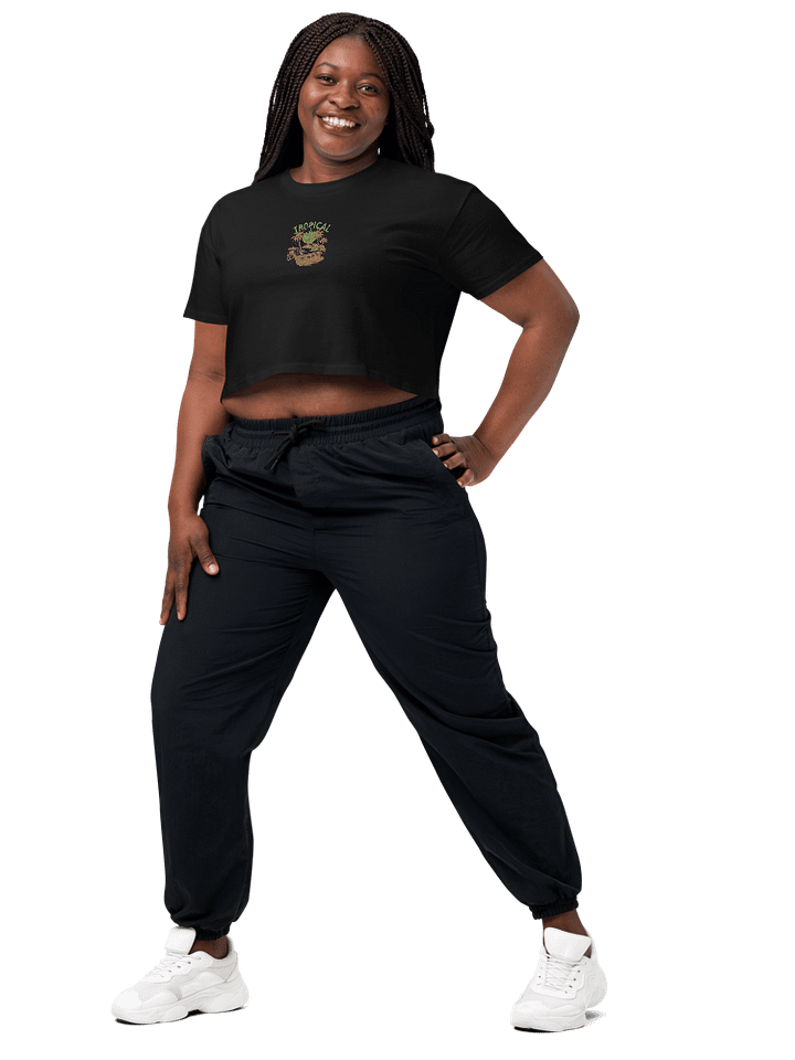 Tropical Breeze Embroidery Crop Top product image (1)
