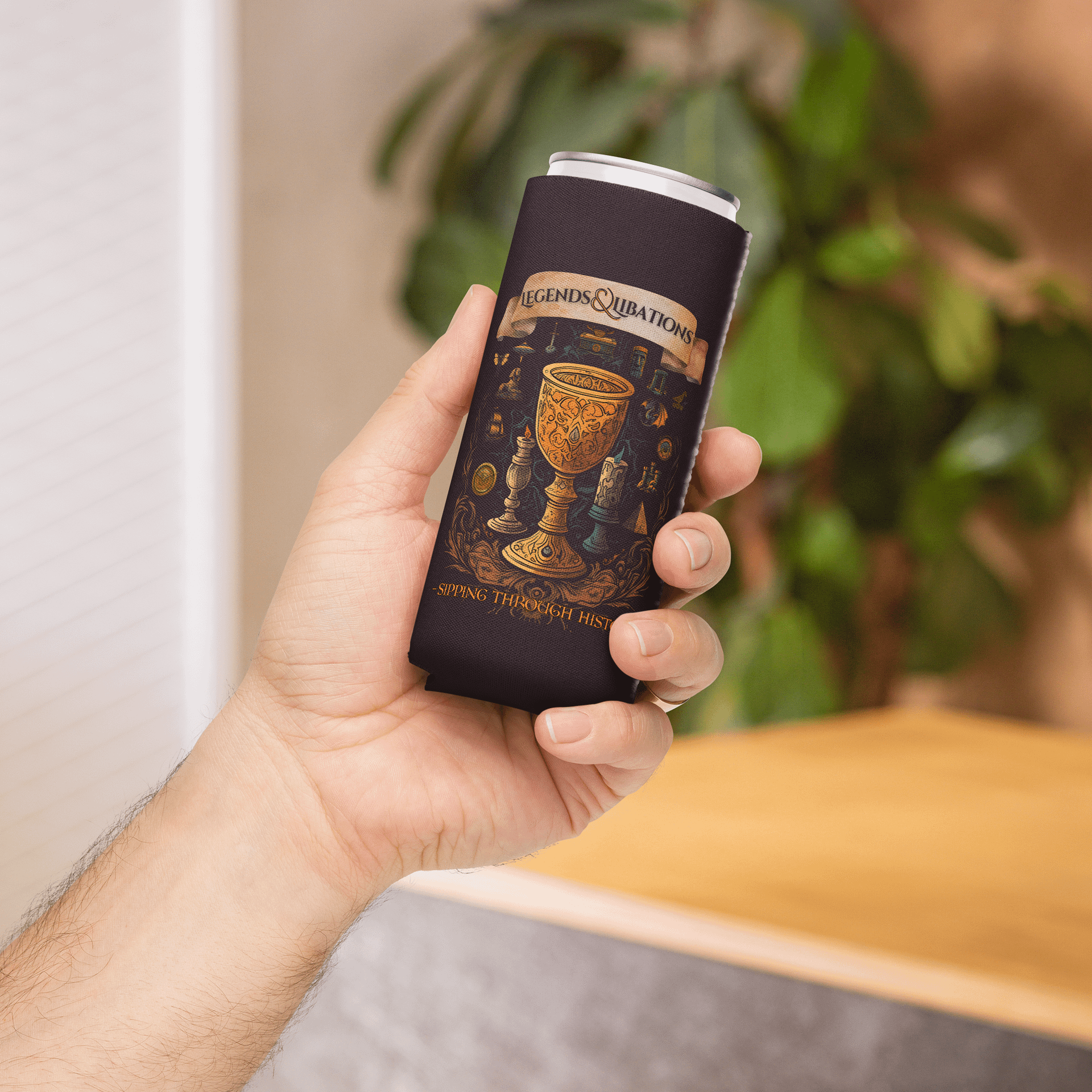 Legends & Libations Dual Logo Slim Sized Coozie product image (4)