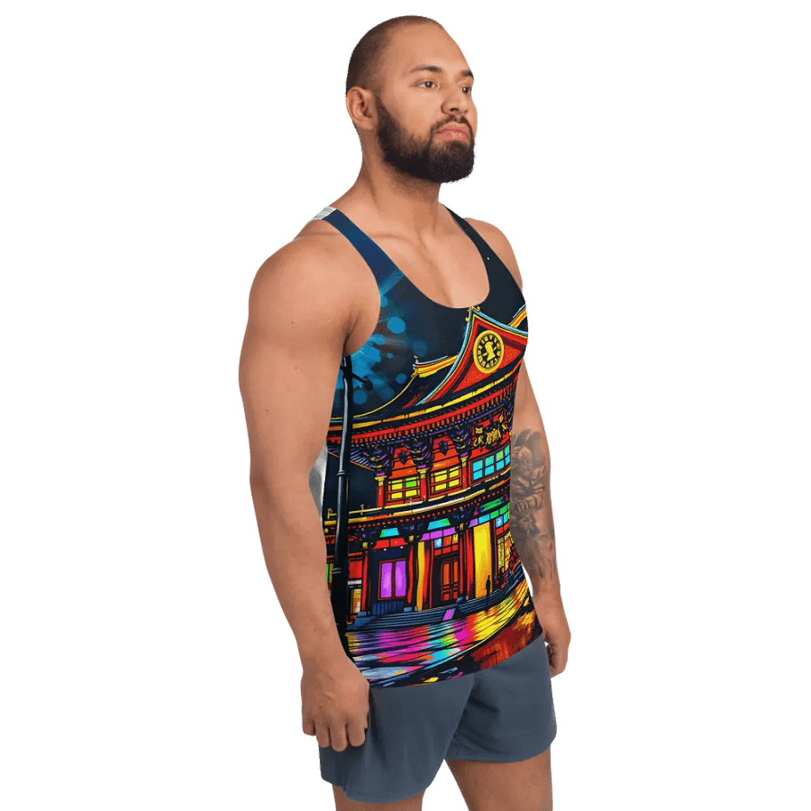 Neon Nights All-Over Tank Top unisex product image (3)