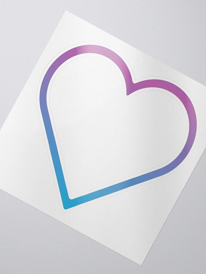 Outline Heart Sticker product image (2)