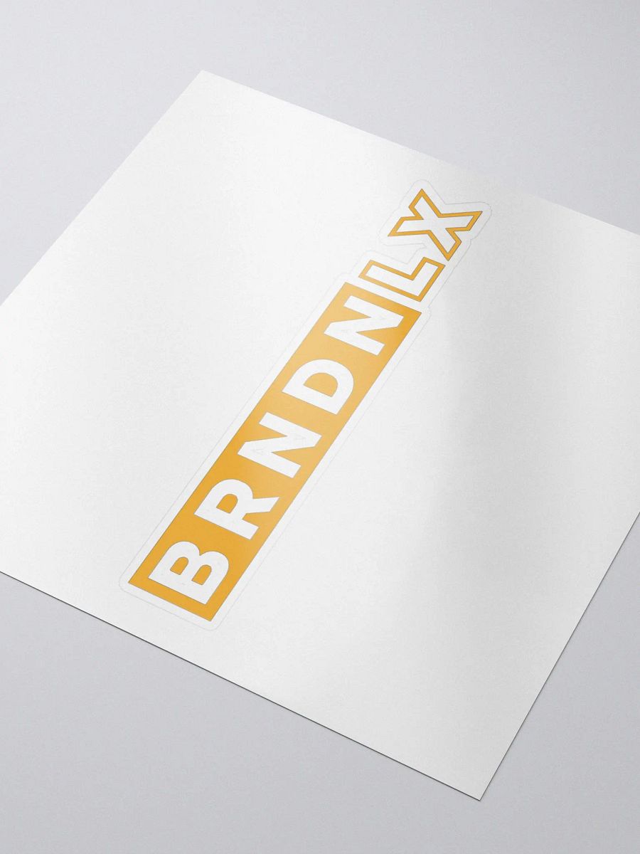 Brndnlx - Yellow Logo Sticker product image (3)