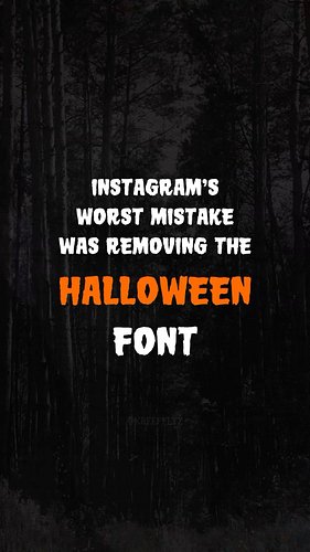 Do you miss it already? 🎃😭 IMP it was the ONE font that was showing the alt / goth / punk / emo 's personality online. Rly mi...