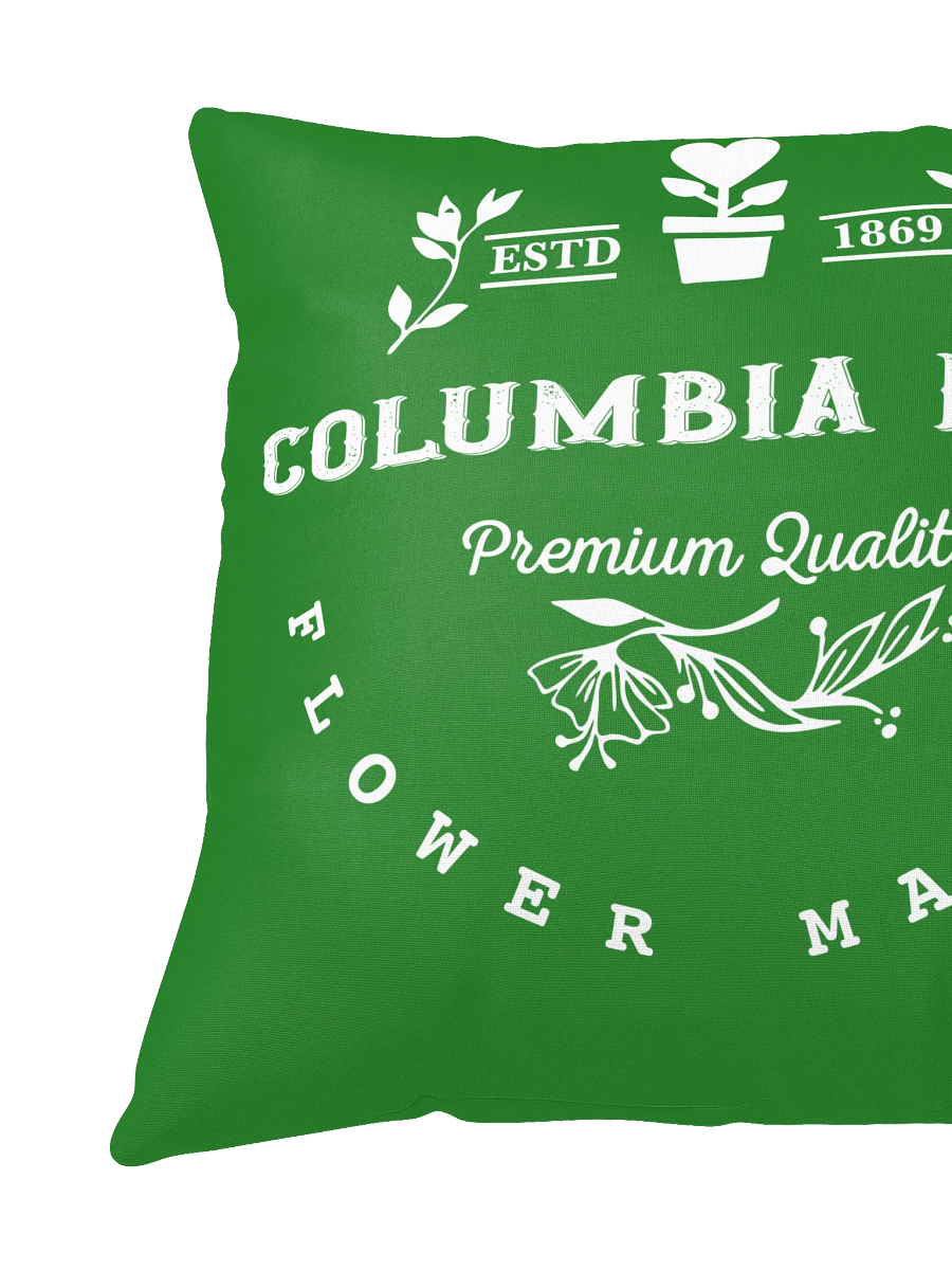 Columbia Road Market Logo Print Pillow (Green) product image (3)