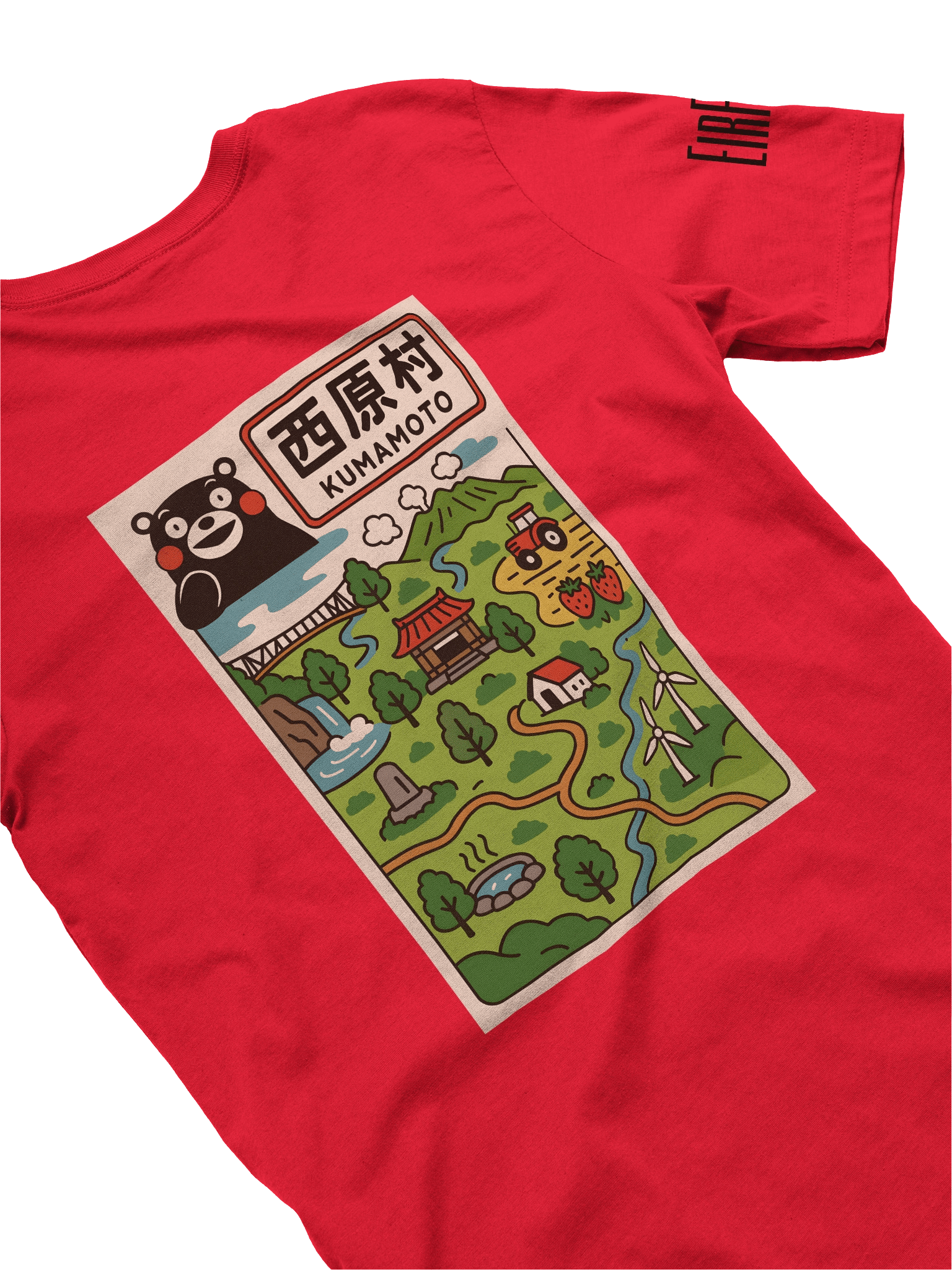 Kumamon themed Nishiharamura EirFoyl T-Shirt product image (33)
