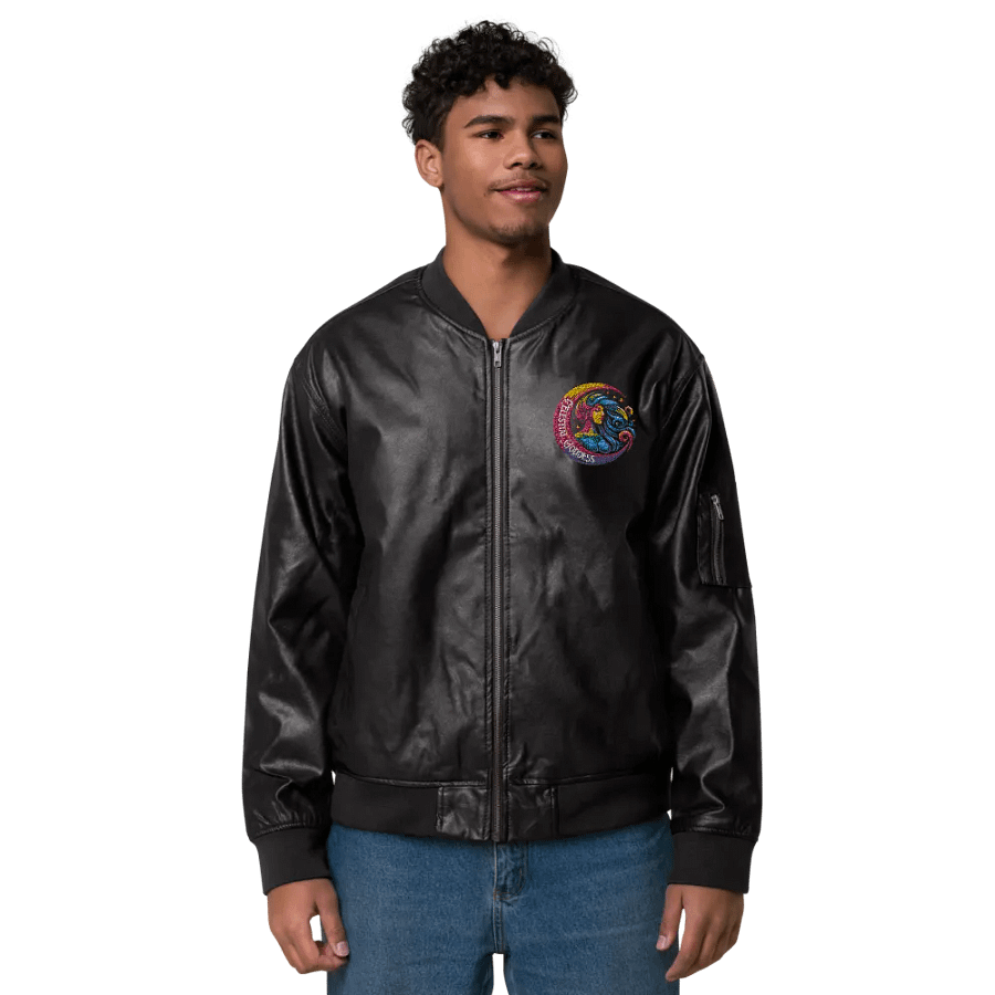 Celestial Crescent Moon Bomber Jacket product image (2)